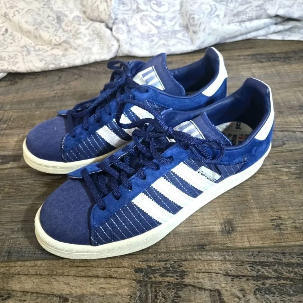 Adidas Campus 80 Sashiko in Dark Blue and White men's 8 classic